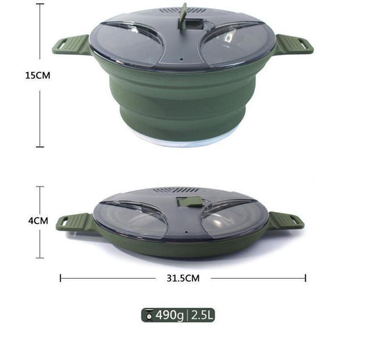 Collapsible Travel Pot – Ideal for Camping & Outdoor Meals